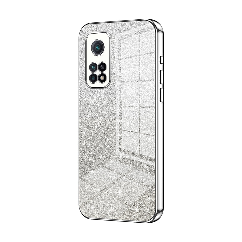 Xiaomi Mi 10T Pro 5G Luxury Glitter Gradient Powder Electroplated Case with Advanced Protection and Style