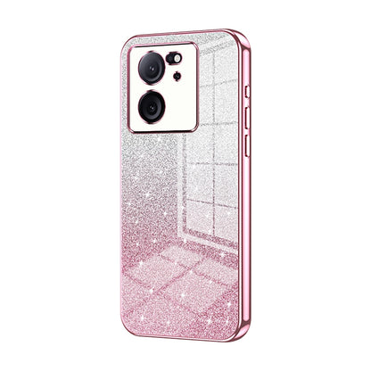 Xiaomi 13T Luxury Glitter Gradient Powder Electroplated Case with Advanced Protection and Style