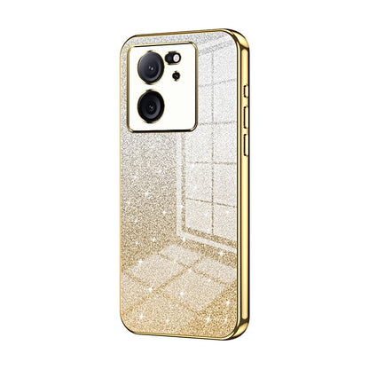 Xiaomi 13T Luxury Glitter Gradient Powder Electroplated Case with Advanced Protection and Style