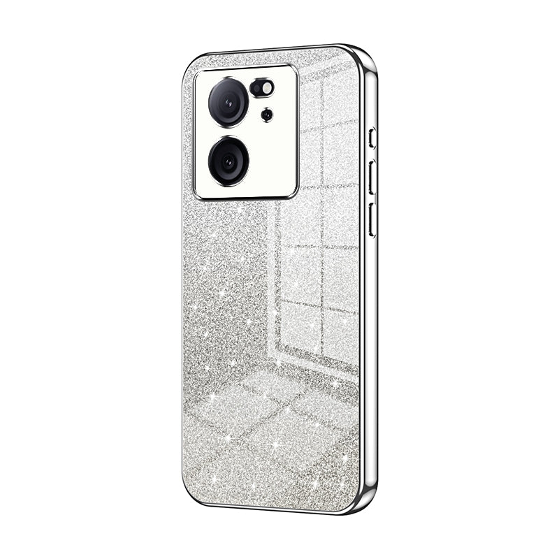 Xiaomi 13T Luxury Glitter Gradient Powder Electroplated Case with Advanced Protection and Style