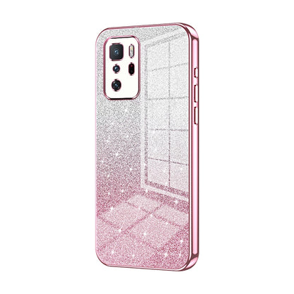 Xiaomi Redmi Note 10 Pro 5G Luxury Glitter Gradient Powder Electroplated Case with Advanced Protection and Style