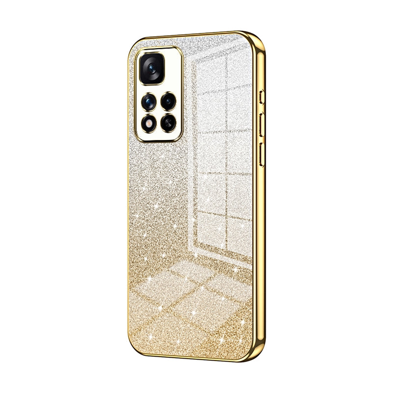 Xiaomi Redmi Note 11 Pro+ 5G Luxury Glitter Gradient Powder Electroplated Case with Advanced Protection and Style