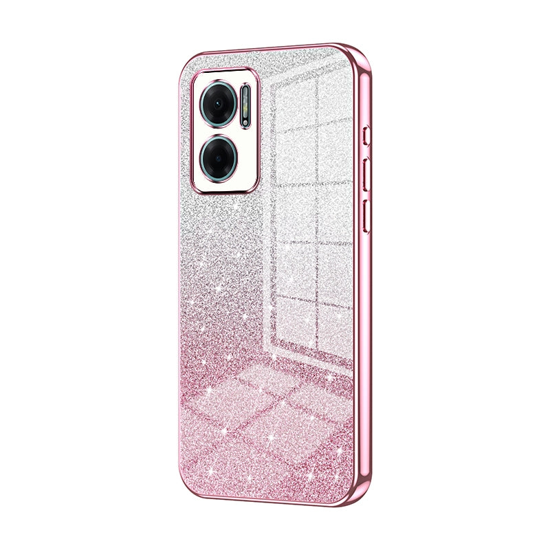 Xiaomi Redmi Note 11E Luxury Glitter Gradient Powder Electroplated Case with Advanced Protection and Style