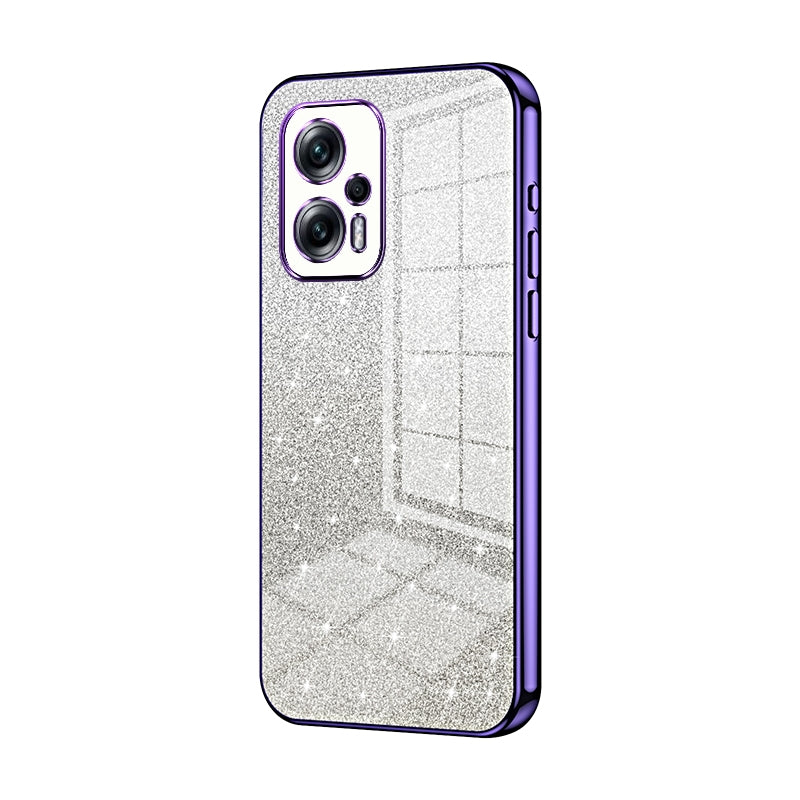 Xiaomi Poco X4 GT Luxury Glitter Gradient Powder Electroplated Case with Advanced Protection and Style