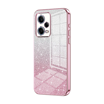 Xiaomi Redmi Note 12 Pro 5G Luxury Glitter Gradient Powder Electroplated Case with Advanced Protection and Style