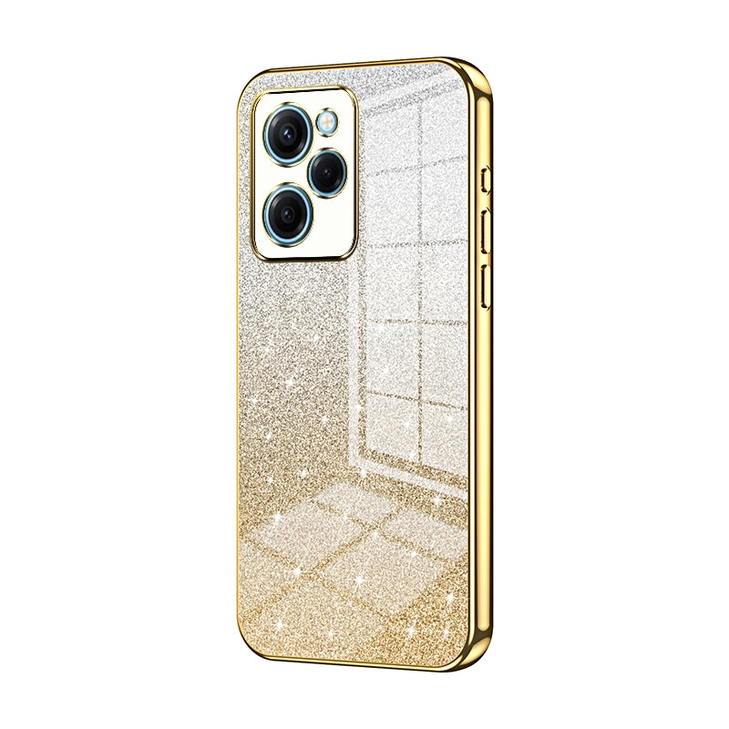 Xiaomi Redmi Note 12 Pro Speed Luxury Glitter Gradient Powder Electroplated Case with Advanced Protection and Style