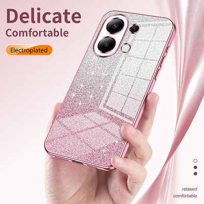 Xiaomi Redmi Note 11E Luxury Glitter Gradient Powder Electroplated Case with Advanced Protection and Style