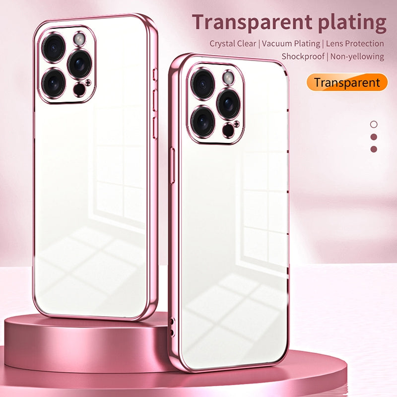 iPhone 15 Pro Max Case - Transparent Plating & Precision Hole Design for Luxury and Protection-buycases.co.uk