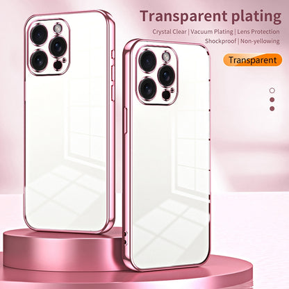 iPhone 15 Pro Max Case - Transparent Plating & Precision Hole Design for Luxury and Protection-buycases.co.uk