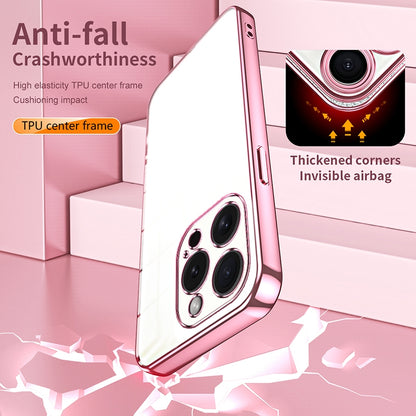 iPhone 15 Pro Case - Transparent Plating & Precision Hole Design for Luxury and Protection-buycases.co.uk