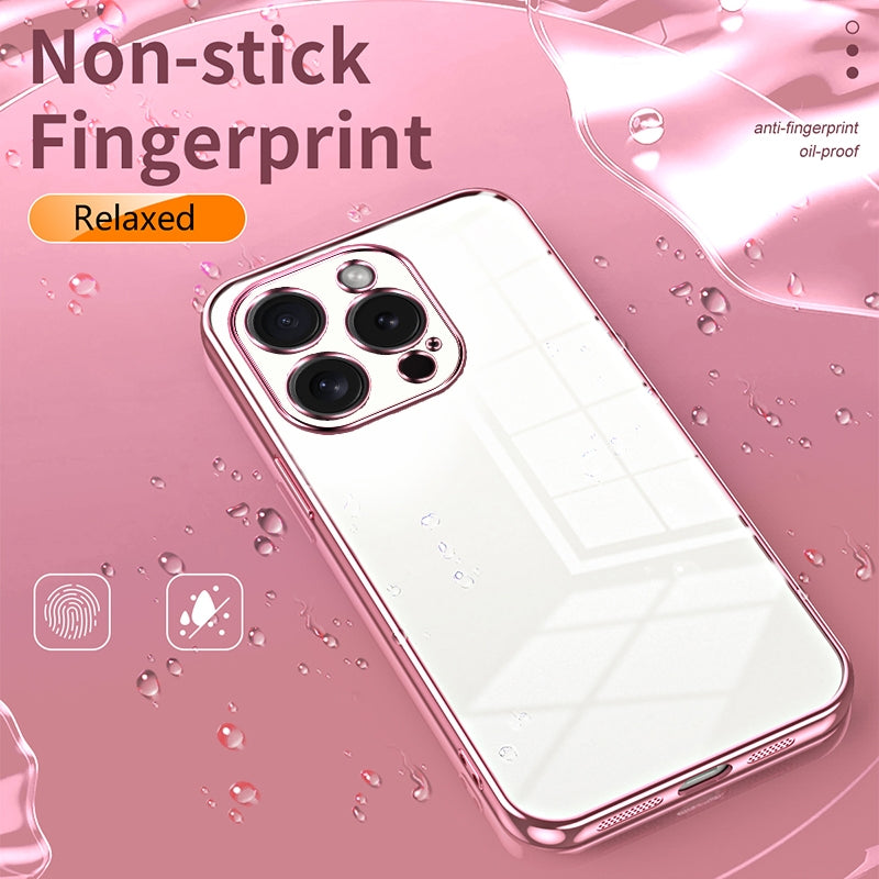 iPhone 15 Pro Case - Transparent Plating & Precision Hole Design for Luxury and Protection-buycases.co.uk
