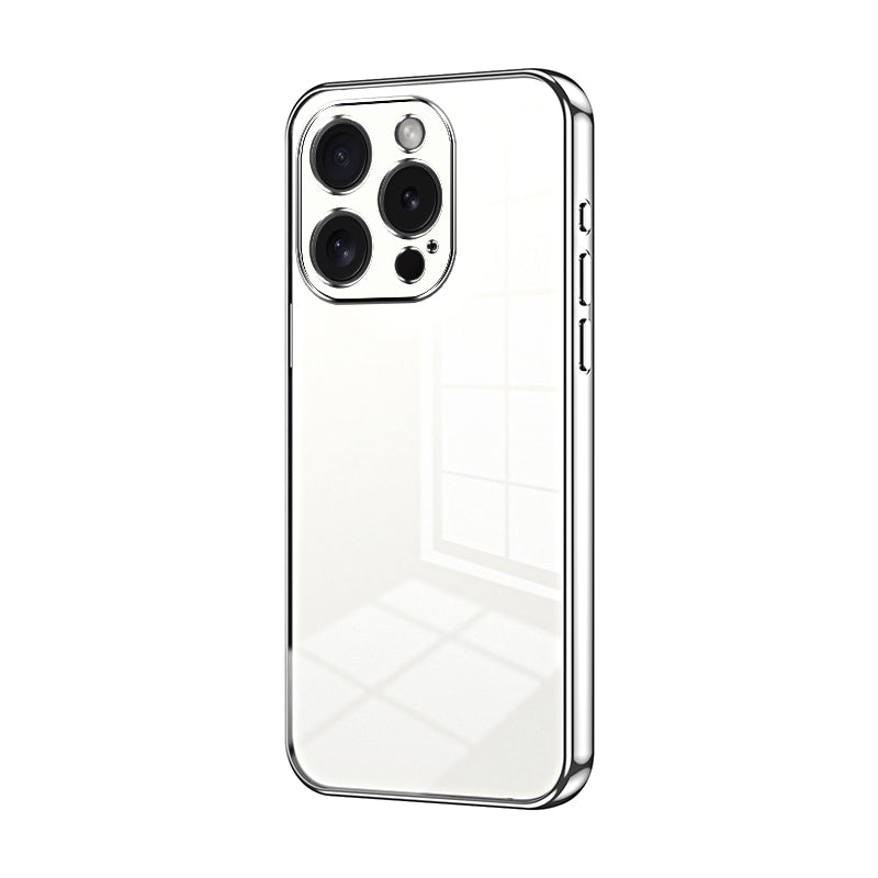 iPhone 15 Pro Case - Transparent Plating & Precision Hole Design for Luxury and Protection-buycases.co.uk