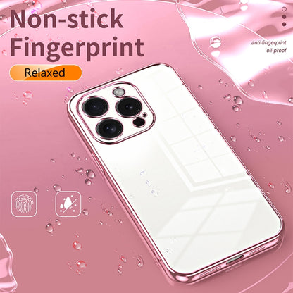 iPhone 15 Pro Case - Transparent Plating & Precision Hole Design for Luxury and Protection-buycases.co.uk