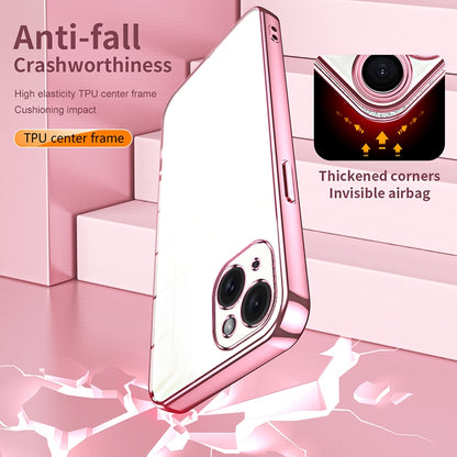 iPhone 15 Plus Case - Transparent Plating & Precision Hole Design for Luxury and Protection-buycases.co.uk