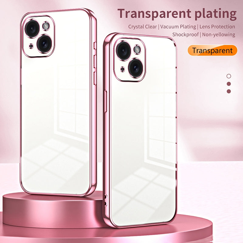 iPhone 15 Case - Transparent Plating & Precision Hole Design for Luxury and Protection-buycases.co.uk