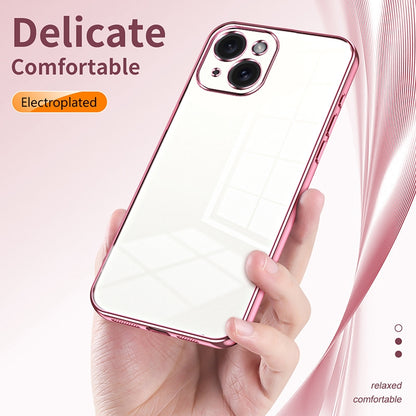 iPhone 15 Case - Transparent Plating & Precision Hole Design for Luxury and Protection-buycases.co.uk
