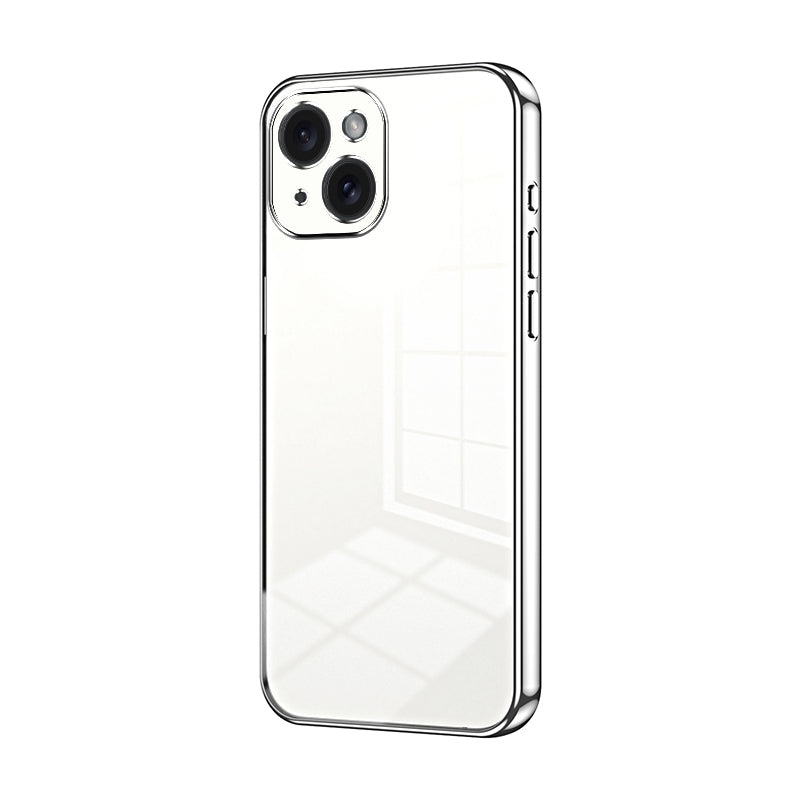 iPhone 15 Case - Transparent Plating & Precision Hole Design for Luxury and Protection-buycases.co.uk