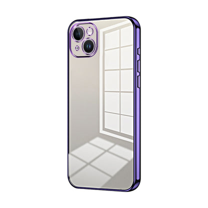 iPhone 14 Plus Case - Transparent Plating & Precision Hole Design for Luxury and Protection-buycases.co.uk