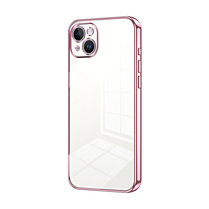 iPhone 14 Plus Case - Transparent Plating & Precision Hole Design for Luxury and Protection-buycases.co.uk