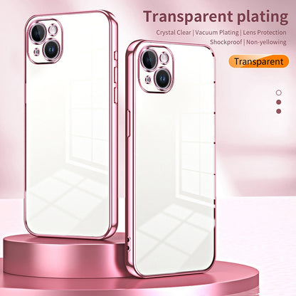 iPhone 14 Plus Case - Transparent Plating & Precision Hole Design for Luxury and Protection-buycases.co.uk