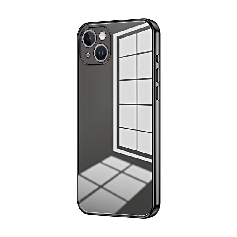 iPhone 14 Plus Case - Transparent Plating & Precision Hole Design for Luxury and Protection-buycases.co.uk