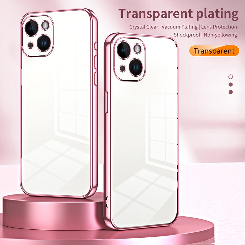 iPhone 14 Case - Transparent Plating & Precision Hole Design for Luxury and Protection-buycases.co.uk