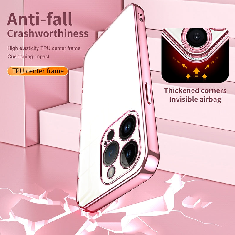 iPhone 14 Pro Case - Transparent Plating & Precision Hole Design for Luxury and Protection-buycases.co.uk