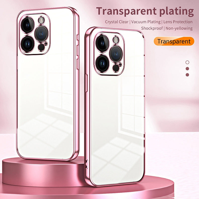 iPhone 14 Pro Case - Transparent Plating & Precision Hole Design for Luxury and Protection-buycases.co.uk