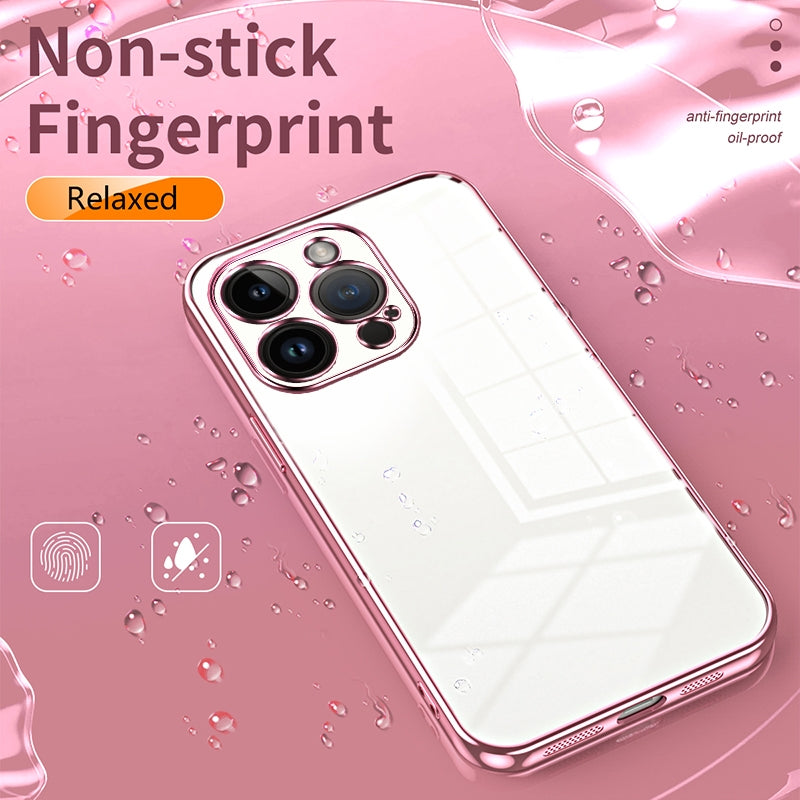 iPhone 14 Pro Case - Transparent Plating & Precision Hole Design for Luxury and Protection-buycases.co.uk