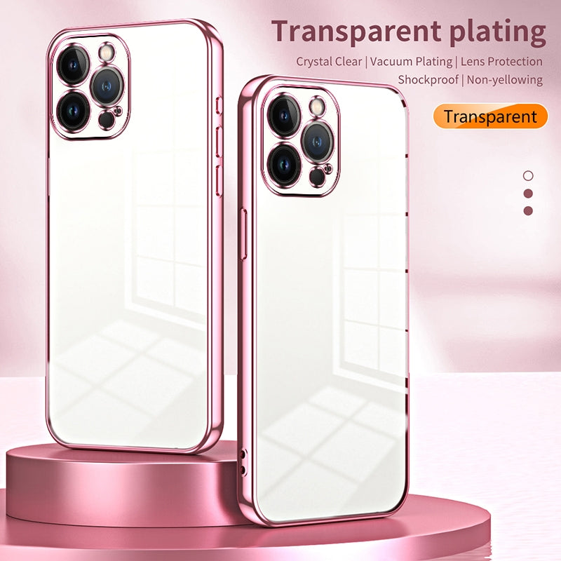 iPhone 13 Pro Max Case - Transparent Plating & Precision Hole Design for Luxury and Protection-buycases.co.uk