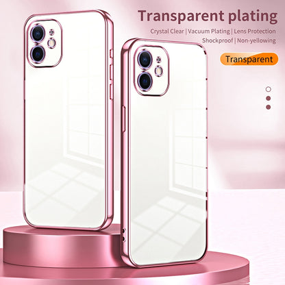 iPhone 12 Case - Transparent Plating & Precision Hole Design for Luxury and Protection-buycases.co.uk