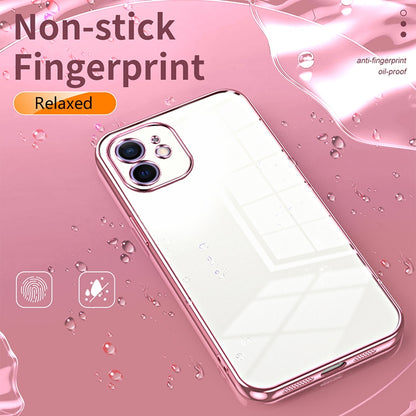 iPhone 12 Case - Transparent Plating & Precision Hole Design for Luxury and Protection-buycases.co.uk