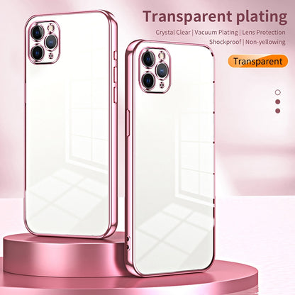 iPhone 11 Pro Max Case - Transparent Plating & Precision Hole Design for Luxury and Protection-buycases.co.uk