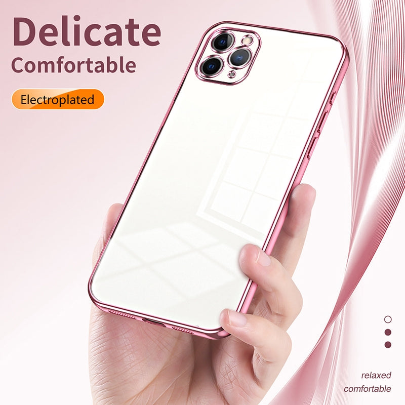 iPhone 11 Pro Max Case - Transparent Plating & Precision Hole Design for Luxury and Protection-buycases.co.uk