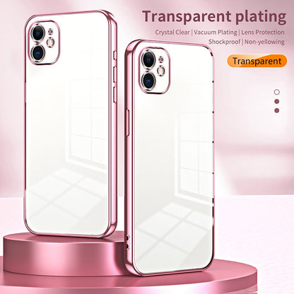 iPhone 11 Case - Transparent Plating & Precision Hole Design for Luxury and Protection-buycases.co.uk