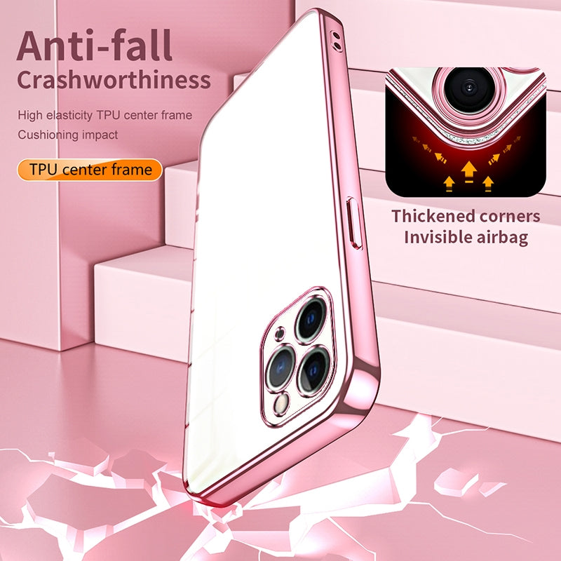 iPhone 11 Pro Case - Transparent Plating & Precision Hole Design for Luxury and Protection-buycases.co.uk