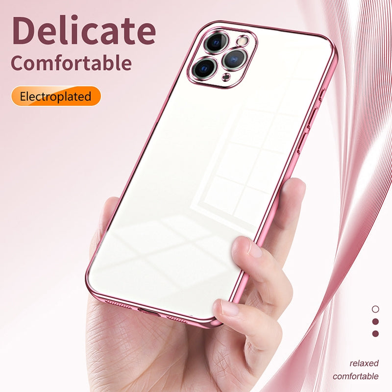 iPhone 11 Pro Case - Transparent Plating & Precision Hole Design for Luxury and Protection-buycases.co.uk