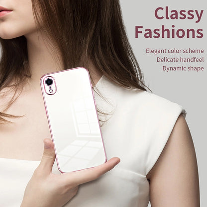 iPhone XR Case - Transparent Plating & Precision Hole Design for Luxury and Protection-buycases.co.uk
