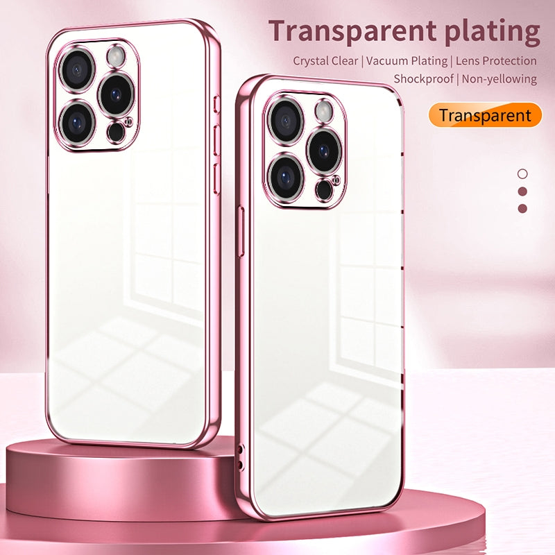 iPhone 16 Pro Case - Transparent Plating & Precision Hole Design for Luxury and Protection-buycases.co.uk