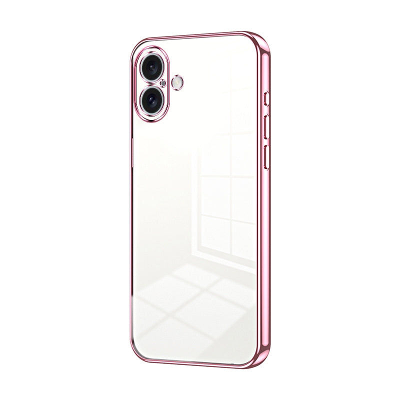iPhone 16 Plus Case - Transparent Plating & Precision Hole Design for Luxury and Protection-buycases.co.uk