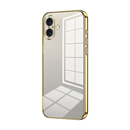 iPhone 16 Plus Case - Transparent Plating & Precision Hole Design for Luxury and Protection-buycases.co.uk
