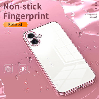 iPhone 16 Plus Case - Transparent Plating & Precision Hole Design for Luxury and Protection-buycases.co.uk