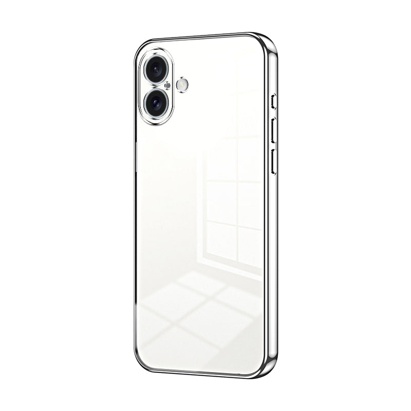 iPhone 16 Plus Case - Transparent Plating & Precision Hole Design for Luxury and Protection-buycases.co.uk