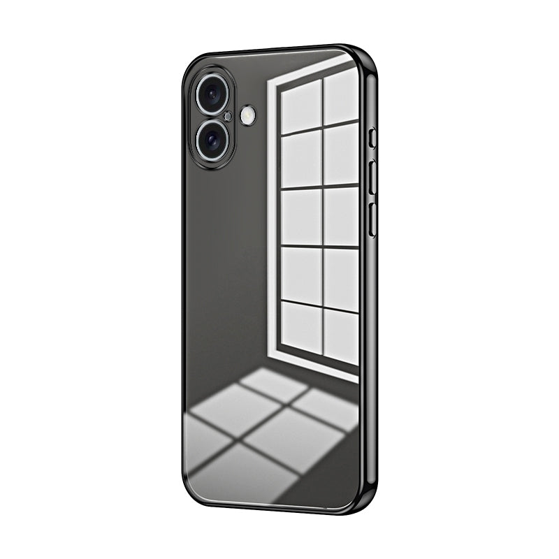iPhone 16 Plus Case - Transparent Plating & Precision Hole Design for Luxury and Protection-buycases.co.uk