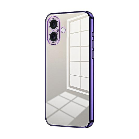 iPhone 16 Case - Transparent Plating & Precision Hole Design for Luxury and Protection-buycases.co.uk