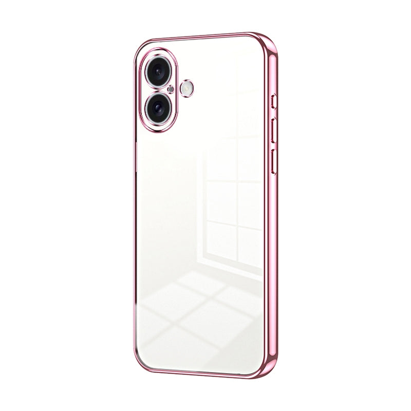 iPhone 16 Case - Transparent Plating & Precision Hole Design for Luxury and Protection-buycases.co.uk