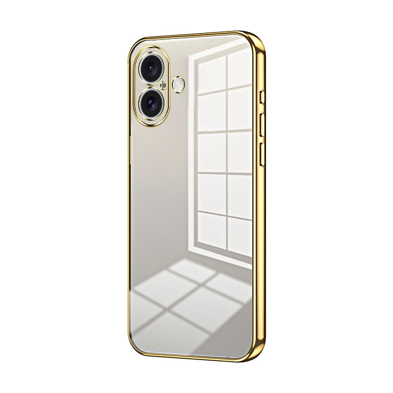 iPhone 16 Case - Transparent Plating & Precision Hole Design for Luxury and Protection-buycases.co.uk