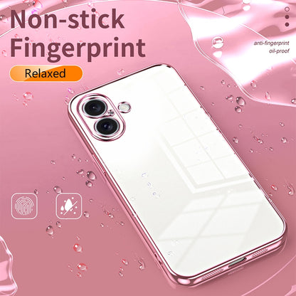 iPhone 16 Case - Transparent Plating & Precision Hole Design for Luxury and Protection-buycases.co.uk