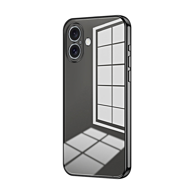 iPhone 16 Case - Transparent Plating & Precision Hole Design for Luxury and Protection-buycases.co.uk