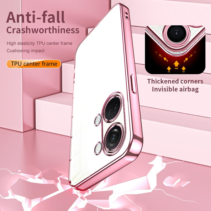 OnePlus Ace 2V Case - Transparent Plating & Precision Hole Design for Luxury and Protection-buycases.co.uk